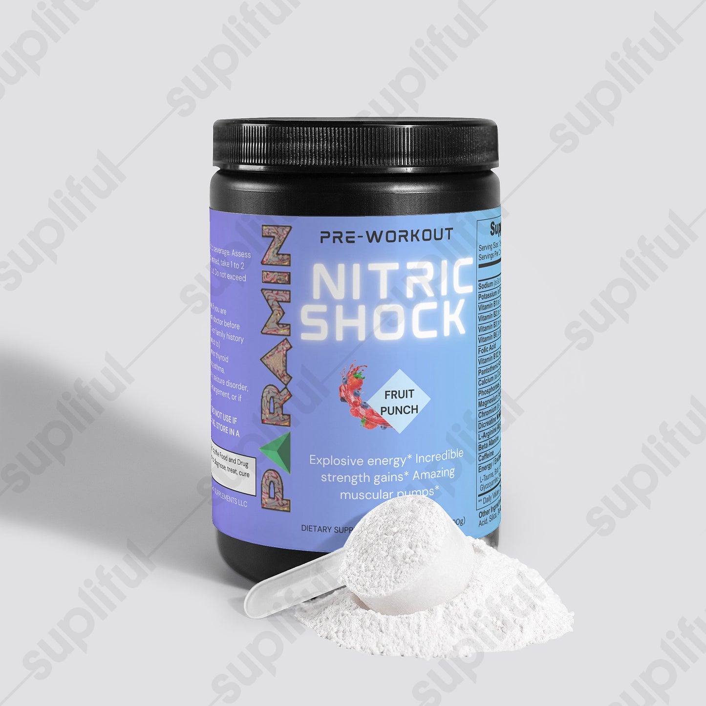 Nitric Shock Pre-Workout Powder (Fruit Punch)